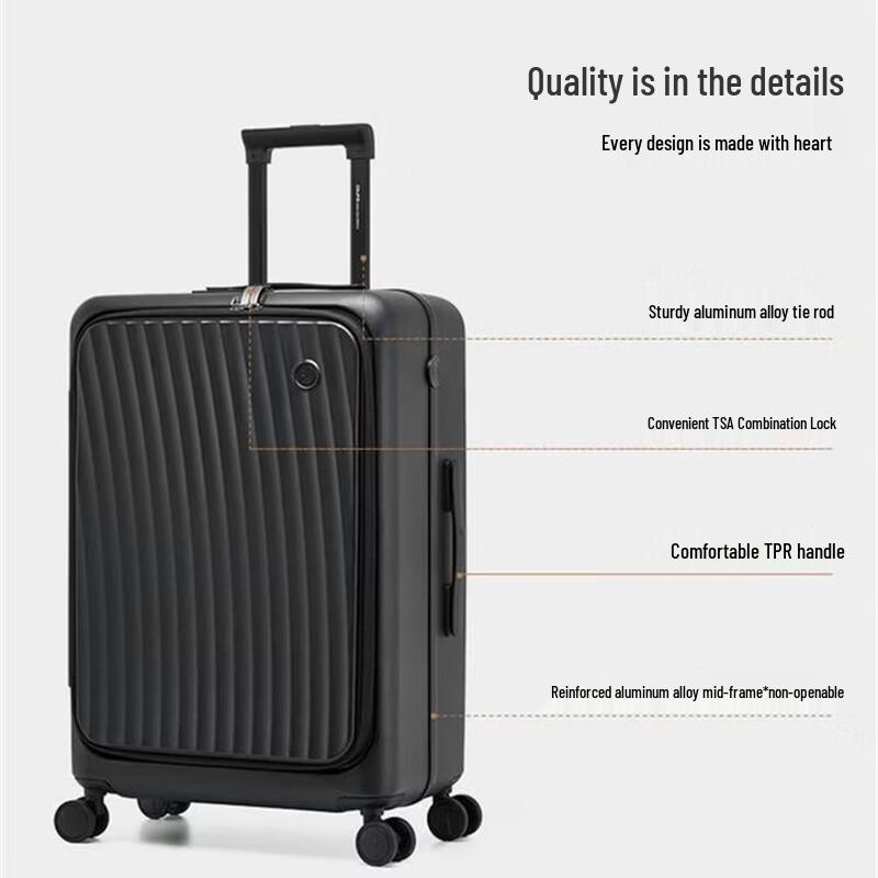 OIWAS Smooth Sailing 24-inch Side-Opening Luggage
