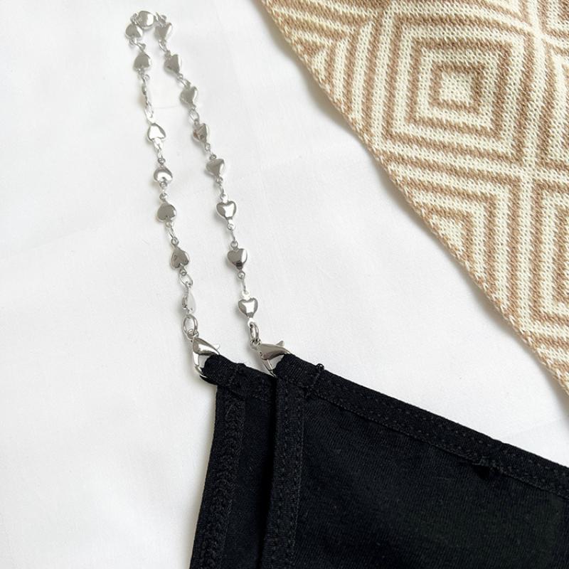 Sexy Ladies Solid Color Chain Thong Cotton Low Waist Temptation Underwear New Trend Metal Underwear