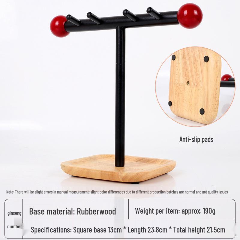 Solid Wood Jewelry and Key Holder Tray for Desktop Cosmetics and Sundries