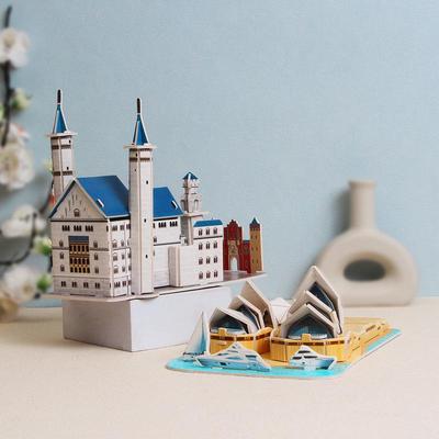 Handmade 3D Puzzle House for Kindergarten Girls - Educational DIY Toy