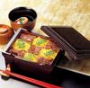 Wakaizumi Eel Senjikishu Shintamari Vermilion Lacquerware, Box, Box, Lacquer, U-1-33