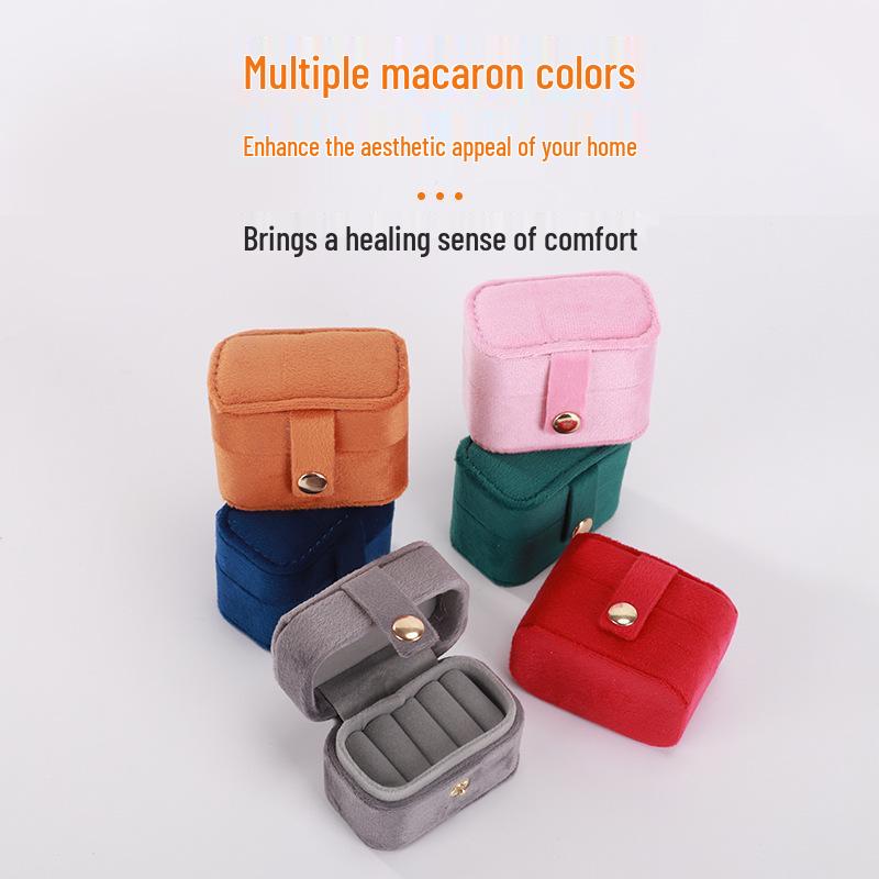 Compact Mini Ring & Earring Jewelry Storage Box