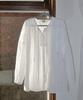 RONRON Lace Ruffle Blouse Ivory