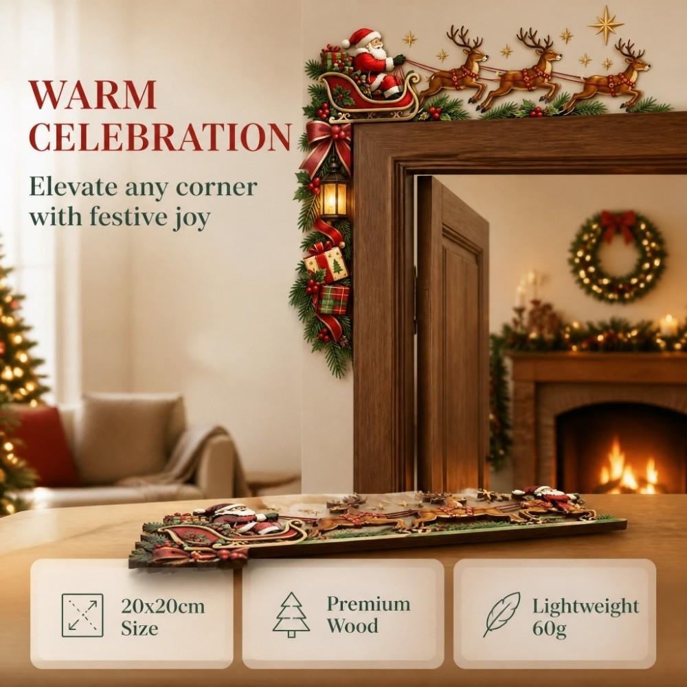 Holiday Themed Christmas Door Corner Decor Christmas Door Corner Sign Christmas Party