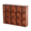 Wood Hanging Shadow Box Collectibles Display Case 38.5x7x29.5cm Wall Mounted Style A