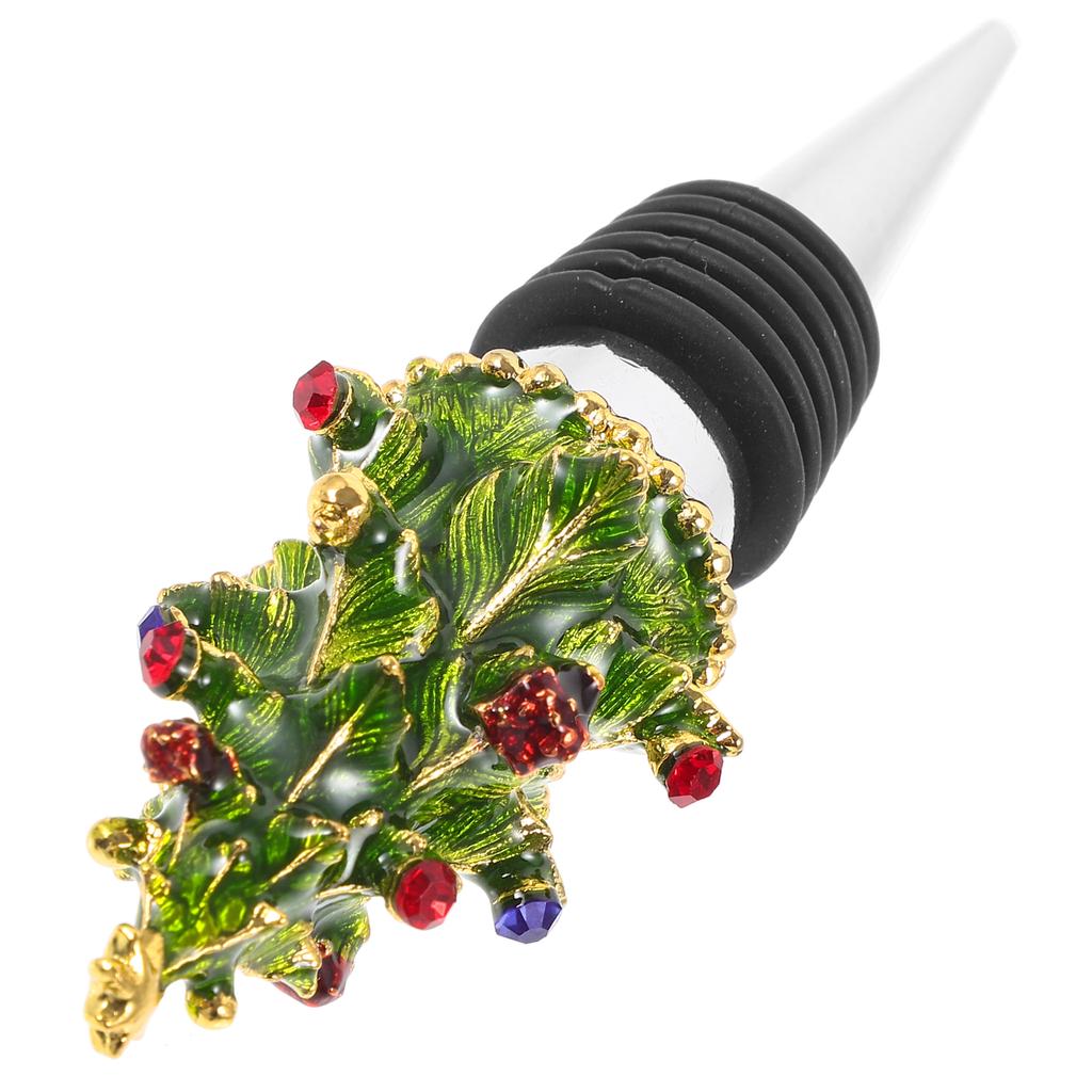 Enamel Christmas Series Bottle Stoppers Festival Plug Tool Bulk Decorative Holiday Zinc Alloy Father Glasses