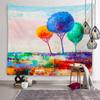 Fashionable Graffiti Tree Series Tapestry Printed Tapestry Home Decoration Wall Hanging Cloth Holiday Furnishings Beach Towel
