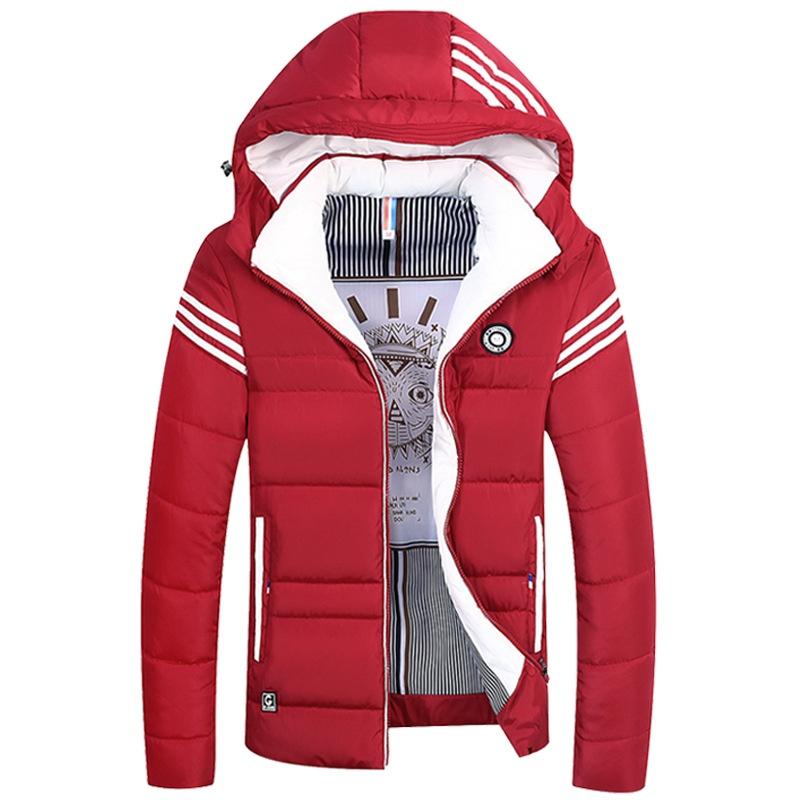 Men Winter Warm Cotton Jacket Ski Jacket Thick Hooded Puffer Coat Stylish And Versatile
