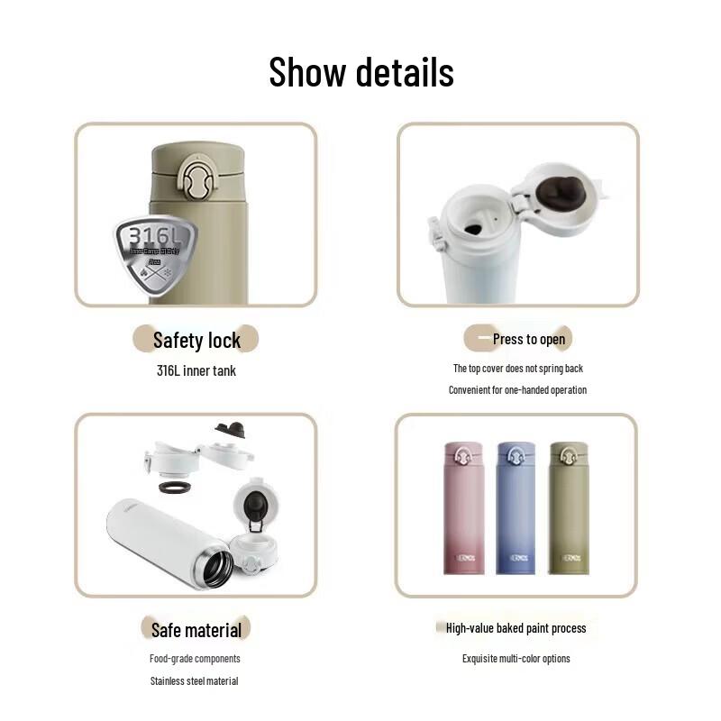 Thermos TCNF-500 316SS Vacuum Insulated Water Bottle 500ml