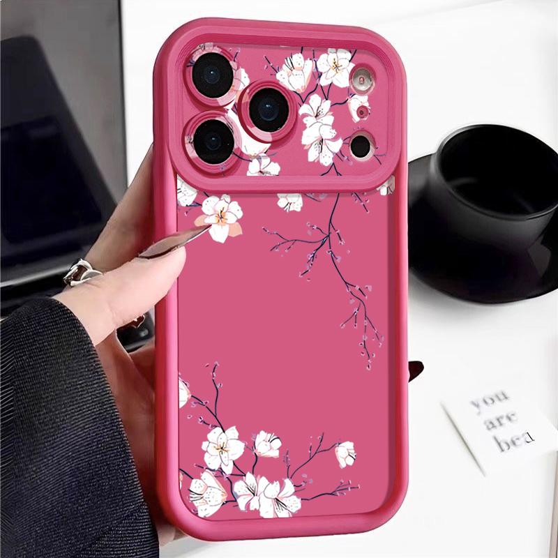 Litter Blumen Bedruckte Handyhülle Für iPhone 17 Pro Max Air 16 15 Pro Max 14 13 12 Pro Max 11 Transparent Weiche TPU Rückseite