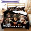 3pcs Custom Name The Fellowship of the Ring Bedding Set Duvet Cover Closure Includes 1 Duvet Cover & 2 Pillowcases for All Seasons Bedroom Decor