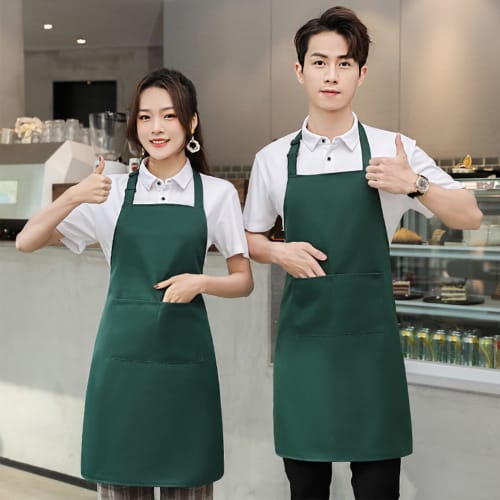 ZIRAIFEN Neck Apron, Stylish, Unisex, Adjustable, Large Capacity Pockets, Stain Resistant, Wrinkle Resistant, Perfect for Kitchens, Dining Rooms, Coff