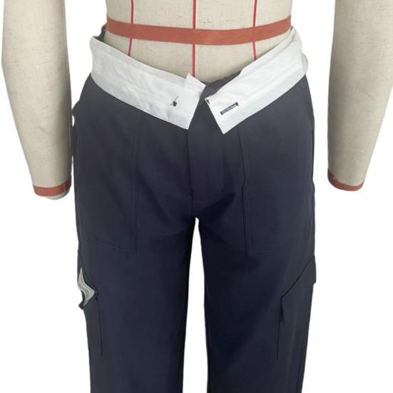Women Cargo Pants Straight Low Waist Baggy Pants Wide Leg Multi Pockets Work Trousers Comfy Streetwear Female Trousers