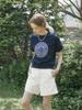 NONLOCAL Marine Rope Half Sleeve Sweatshirt - Navy