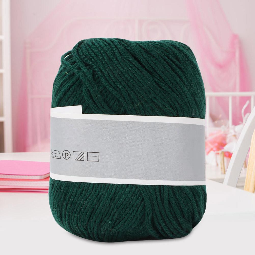 

Популярная детская молочная нить Толстая молочная хлопковая пряжа Ручное вязание(темно-зеленый)