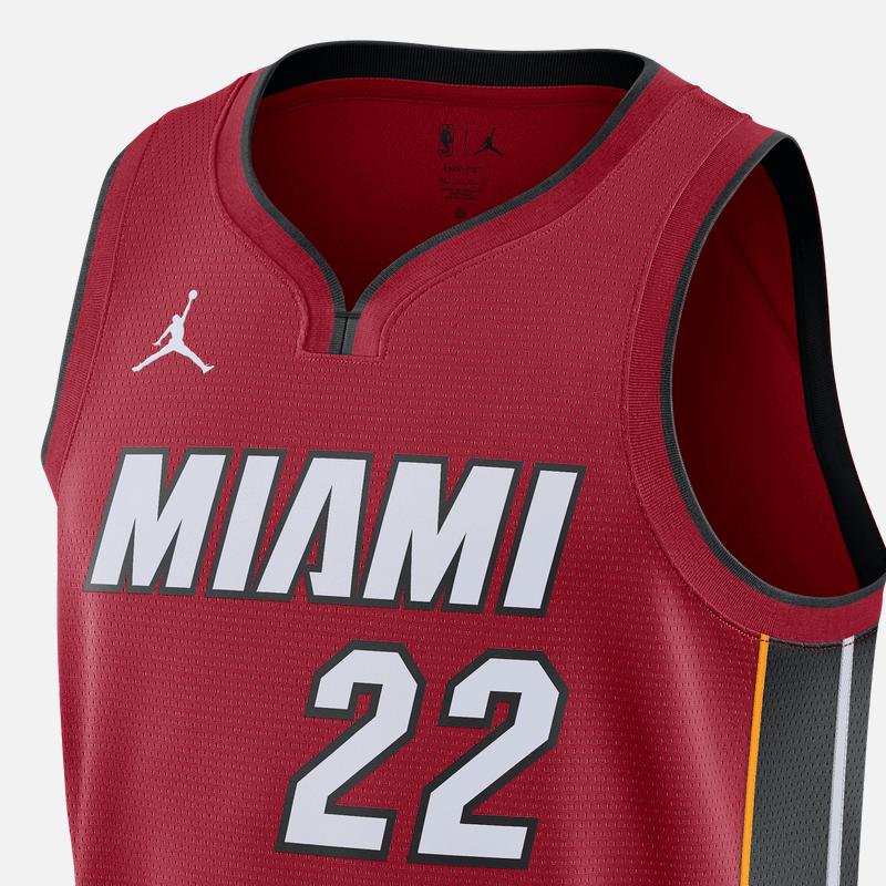 Jordan Miami Heat V-Neck Sleeveless Basketball Jersey Men Jerseys Red DO9532-608