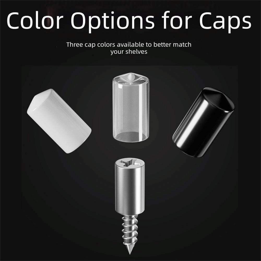 100Pcs Anti-Slip Rubber Sleeve Metal Shelf Support Nails Self-Tapping Screws  Home Improvement