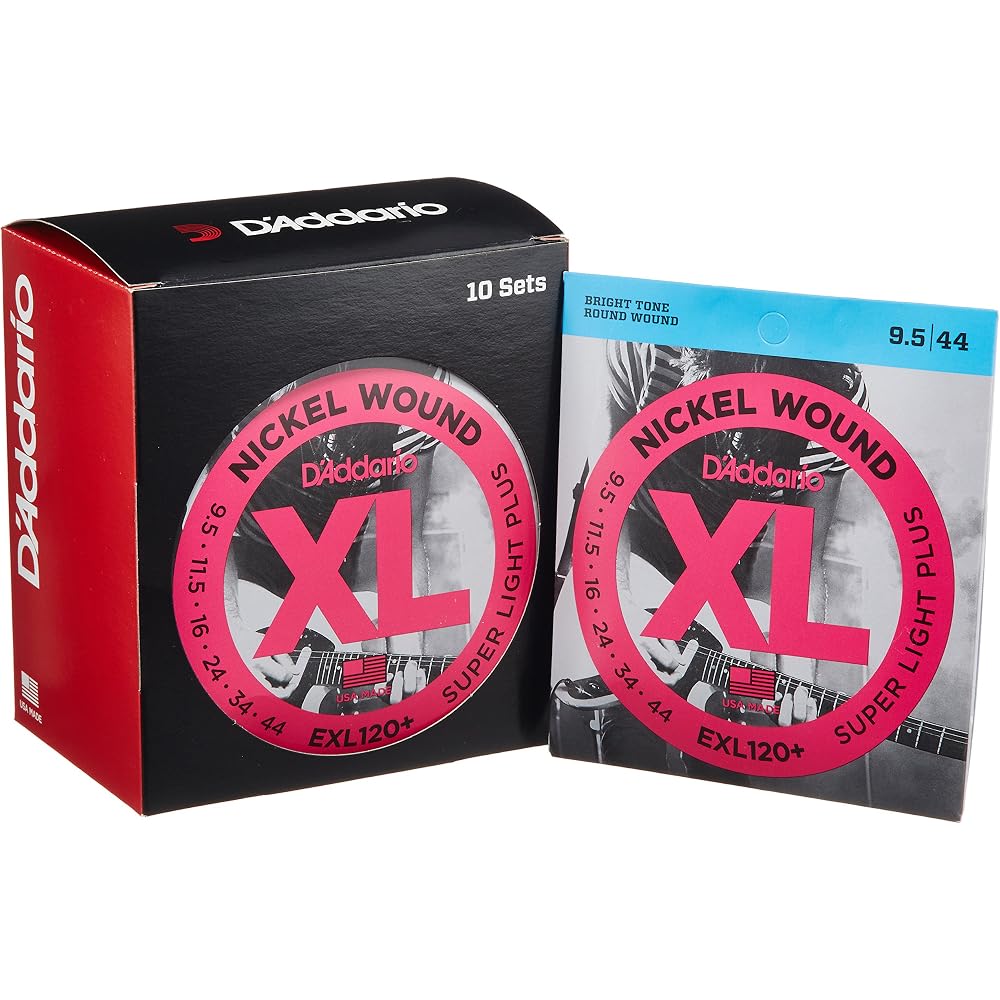 D Addario XL Nickel Electric Guitar Strings .0095-.044 Super Light Plus 10 Sets EXL120