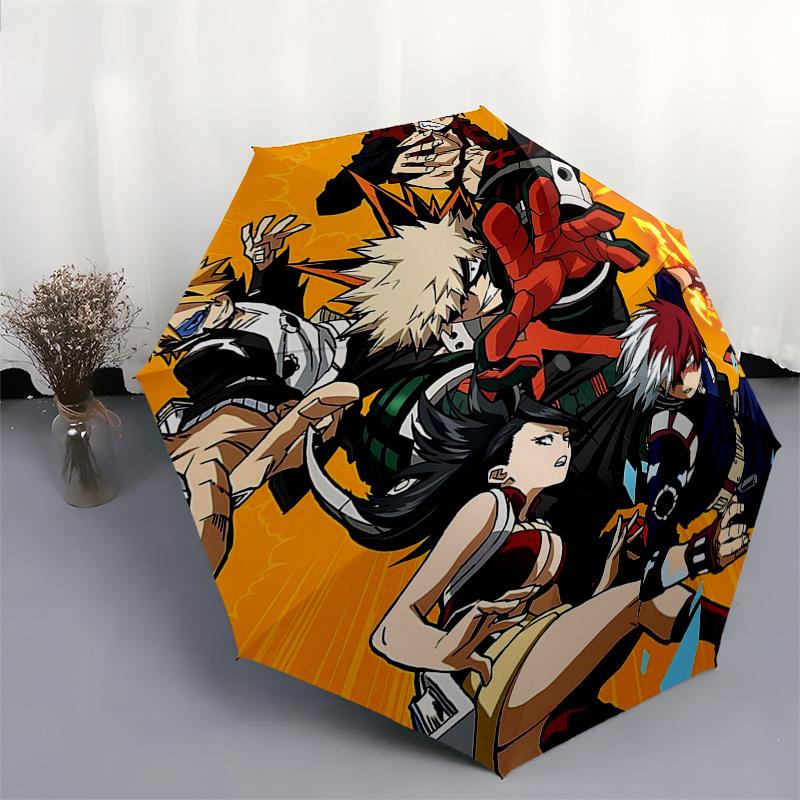 1pc Anime Characters Automatic Opening Folding Umbrella with 8-Bone Iron Frame, Perfect for Fans, Travelers, Daily Use, and Festive Gifts!T087
