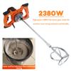 2380W Dual High Low Gear 6 Speed Handheld Paint Cement Grout Electric Mortar Mixer Putty Powder Mixing Machine