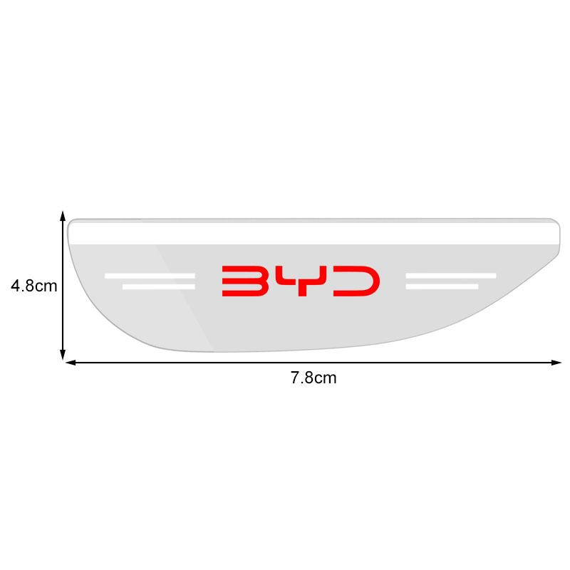 2pc Car Side Rearview Mirror Guard Cover Rain Eyebrow Covers Stickers For BYD F3 S6 F0 Tang I3 S7 G3 E5 E2 E1 E3 E9 D1 S8 E6 L3