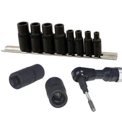 8-teiliges Gewindebohrer-Steckschlüsselsatz 1/4 3/8 Zoll Steckschlüssel zum Antreiben von Gewindeschneidbohrern 1,5-12 mm