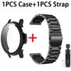 Strap + Case Cover for Garmin Active 5 / Vivoactive 5 Stainless Steel Band for Garmin Active5 Wristband Protective Shell