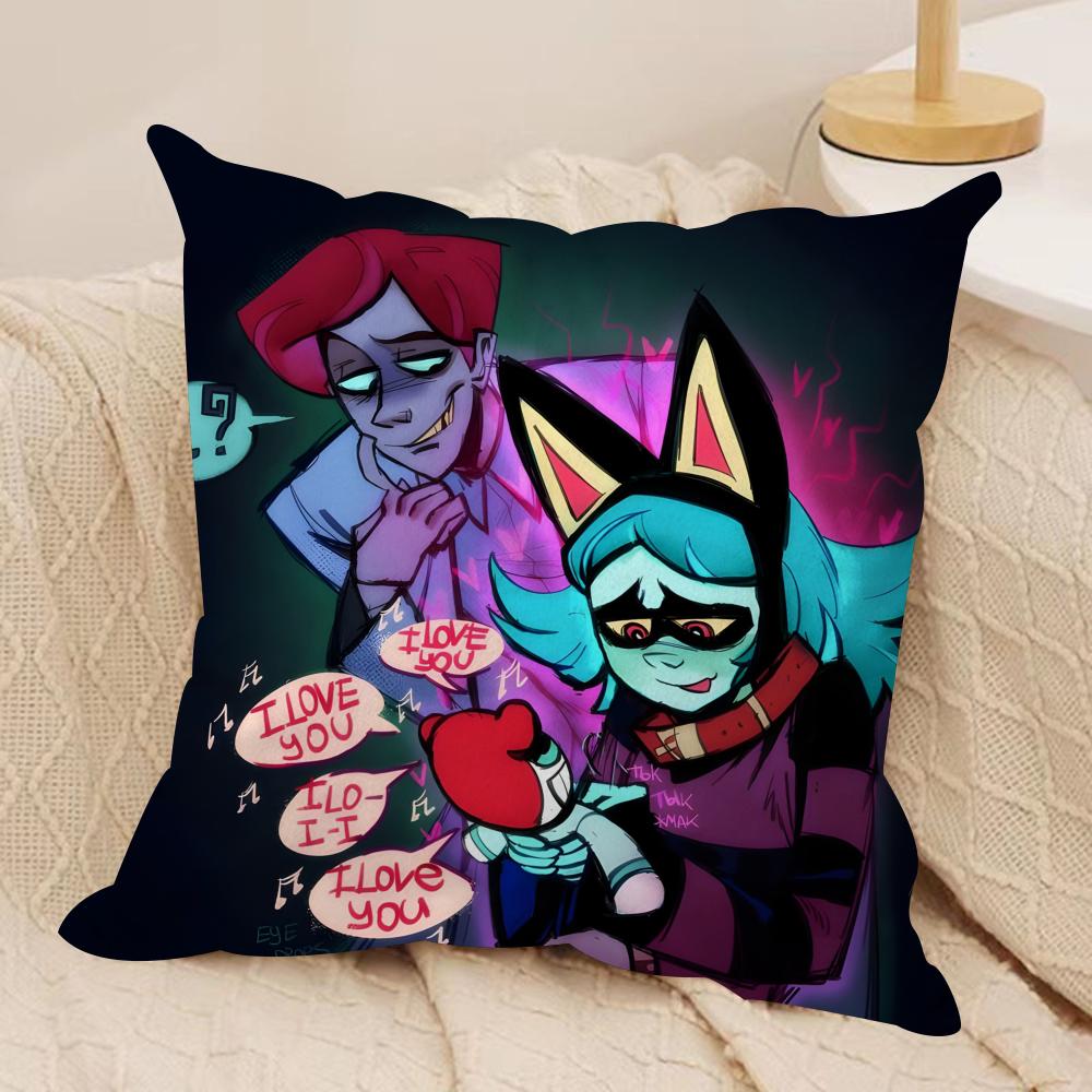 Psychocuties Mimi Cushion Cover Soft Plush Fabric DoubleSided Printed Sofa Cushion Cover for All Seasons Home Decor Gift