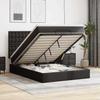 VidaXL Ottoman Bed Frame with Mattress Black 140x190 Cm Faux Leather 3313001