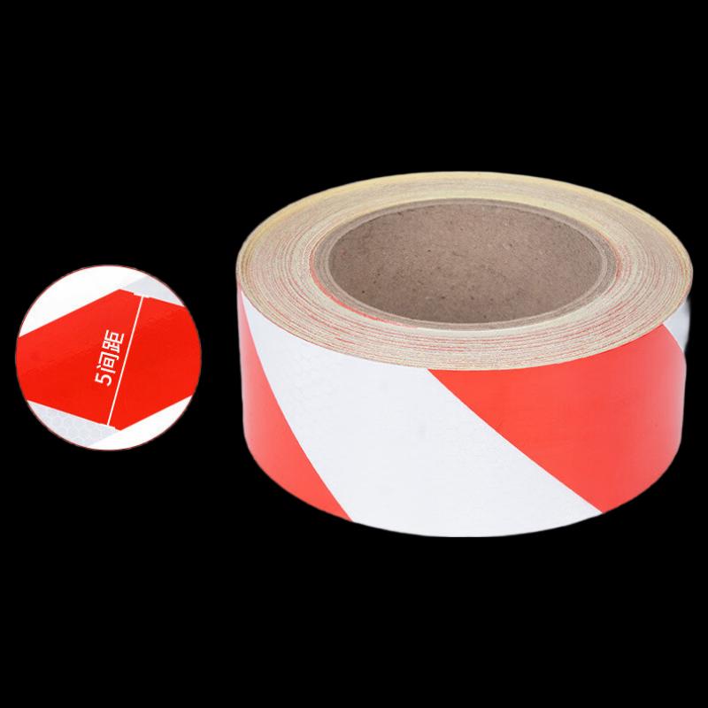 DAXTE Red White Diagonal Reflective Tape