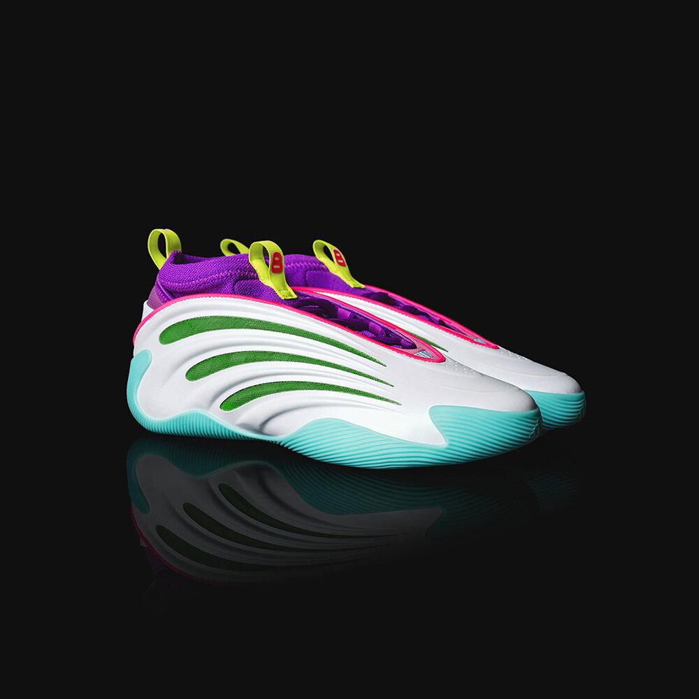adidas Harden Vol. 9 Jalen Williams White Lucid Lime Pink 42