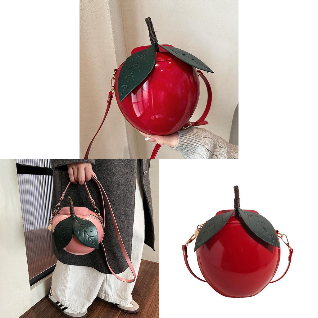 Creatieve Watermeloen Tas Voor Meisjes Pu Schattige Zoete Straatstijl Kleine Crossbody Portemonnee