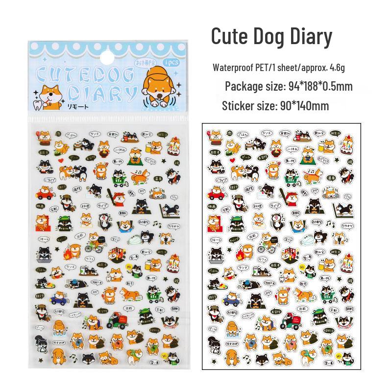 

Юэчжэнь Милые мультяшные ПЭТ стикеры с вырубкой для детских журналов