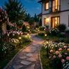 Solar Flame Torch Light With 12 Led For Garden And Patio Outdoor Decor