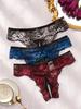 1PCS Lace Thong Women's Tanga Low Waist Sexy Lingeries Transparent Panties Laides T Back Pants Girls Underwear Female Underpants