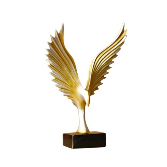 Bird Wing Statue Resin Figurine Sculpture Garden Office Home Desktop Decoration Sale Goods