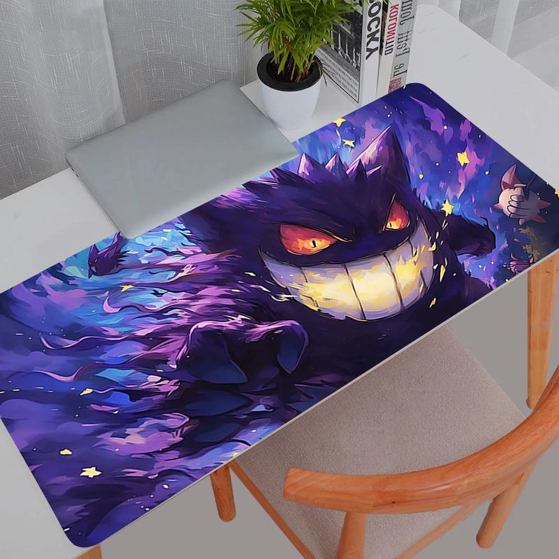 Mouse Pad Gaming Large Dywan Gamer Keyboard Desk Mat Table Carpet HD Print Mousepad P-Pokemons G-Gengar XXL 900x400 For Computer