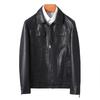 Mens Slim Fit PU Leather Jacket Casual Biker Style Fall Outerwear Youth