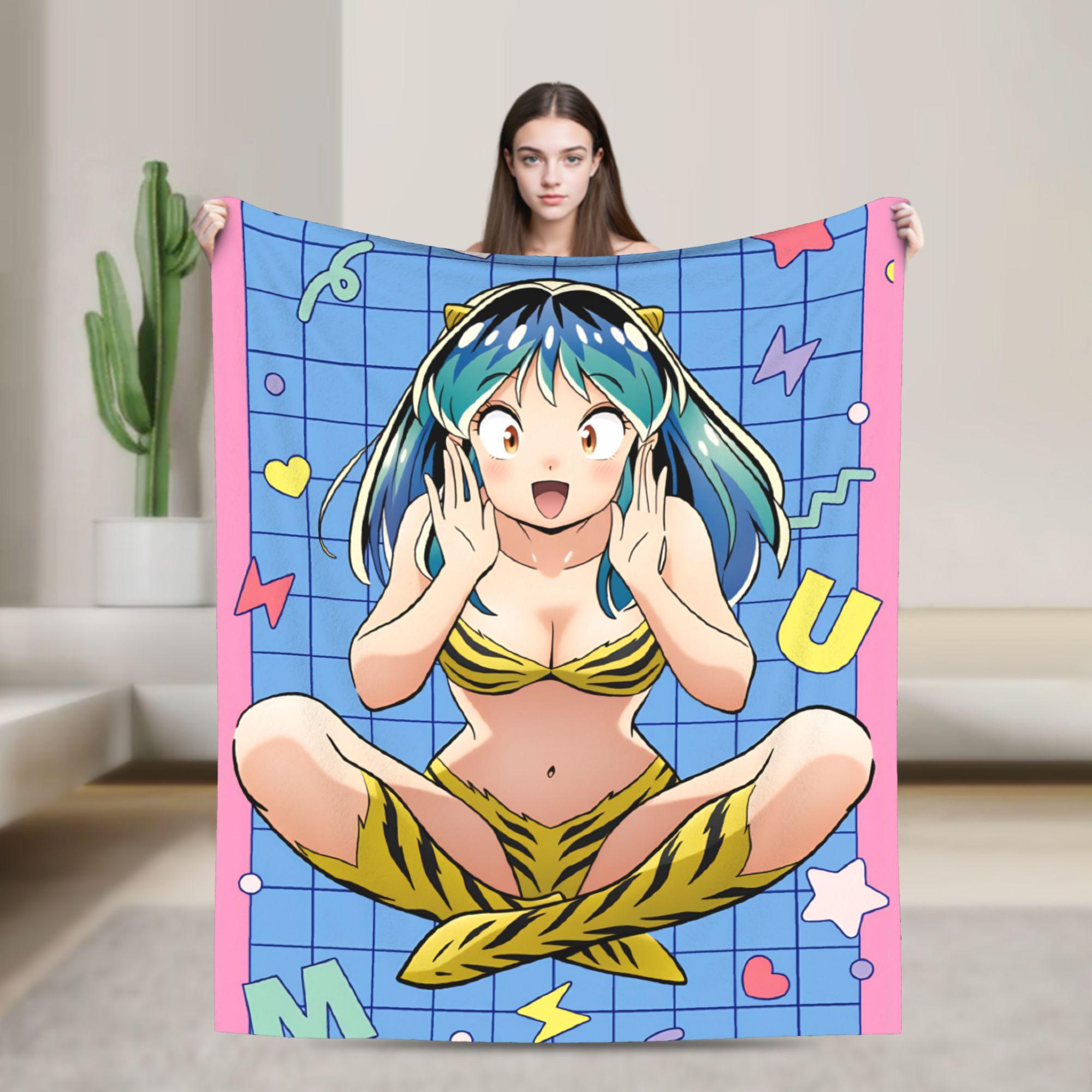 Urusei Yatsura Moon Blanket  Soft Warm Fashion Plush Bedding Throws For Outdoor Camping Flannel Bedspread Bed Cover 80x120cm(31x47inch)