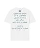 GORAMIS Raw Script Print Short Sleeve T-Shirt [White]