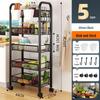 Bingyue 5-Tier Kitchen Storage Cart