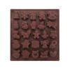 Silicone Christmas Chocolate Mold Multi-Use Candy Gummy Jelly Ice Cube Gingerbread Santa Bell Holly Shapes Reusable