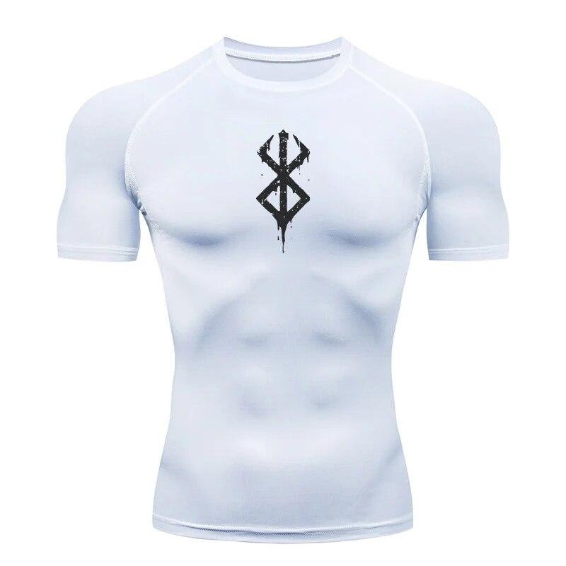 2026 Anime Men's Compression Shirt Fitness Sport Running Tight Gym TShirts Athletic Workout Quick Dry Tops Tee Summer