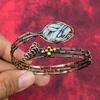 Pinolith Jasper Bangle Copper Wire Wrapped Cuff Bracelet Adjustable Bangle Beautiful Copper Jewelry Gift For Women Handmade Gemstone Jewelry