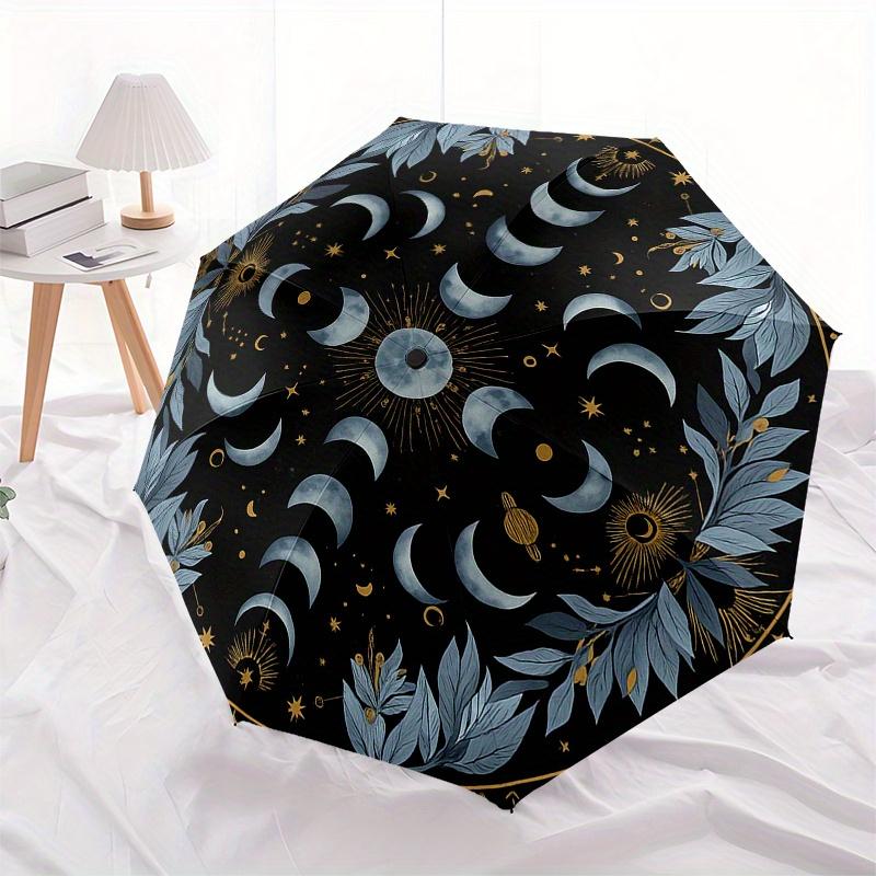 Mystic Moon Phases Wall Art: Celestial Decor for Your SpaceUmbrella, Portable 3-Fold Umbrella for Men & Women,Christmas Gift ES346