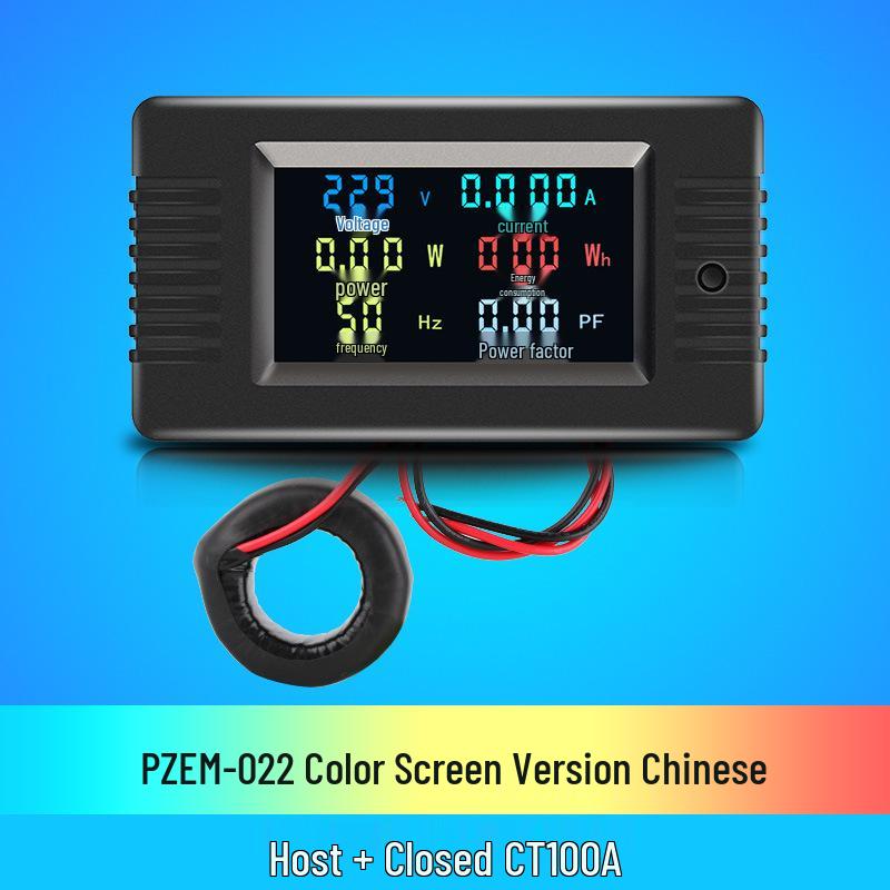 Peacefair AC Digital Power Tester: Multifunction Voltage, Current, Power, Frequency, and Energy Meter.
