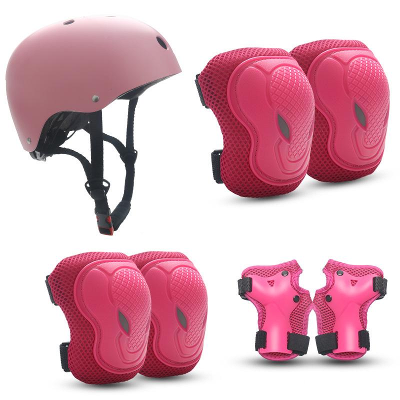 Children's Roller Skating Protective Gear, Riding Helmet Set, Balance Bike, Bicycle Skateboard, Skating Sports Knee Pads