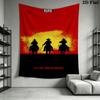 Red Dead Redemption Pattern Home Decor Tapestry, Wall Hanging, Decorative RV Wall Cloth.SGT0917213