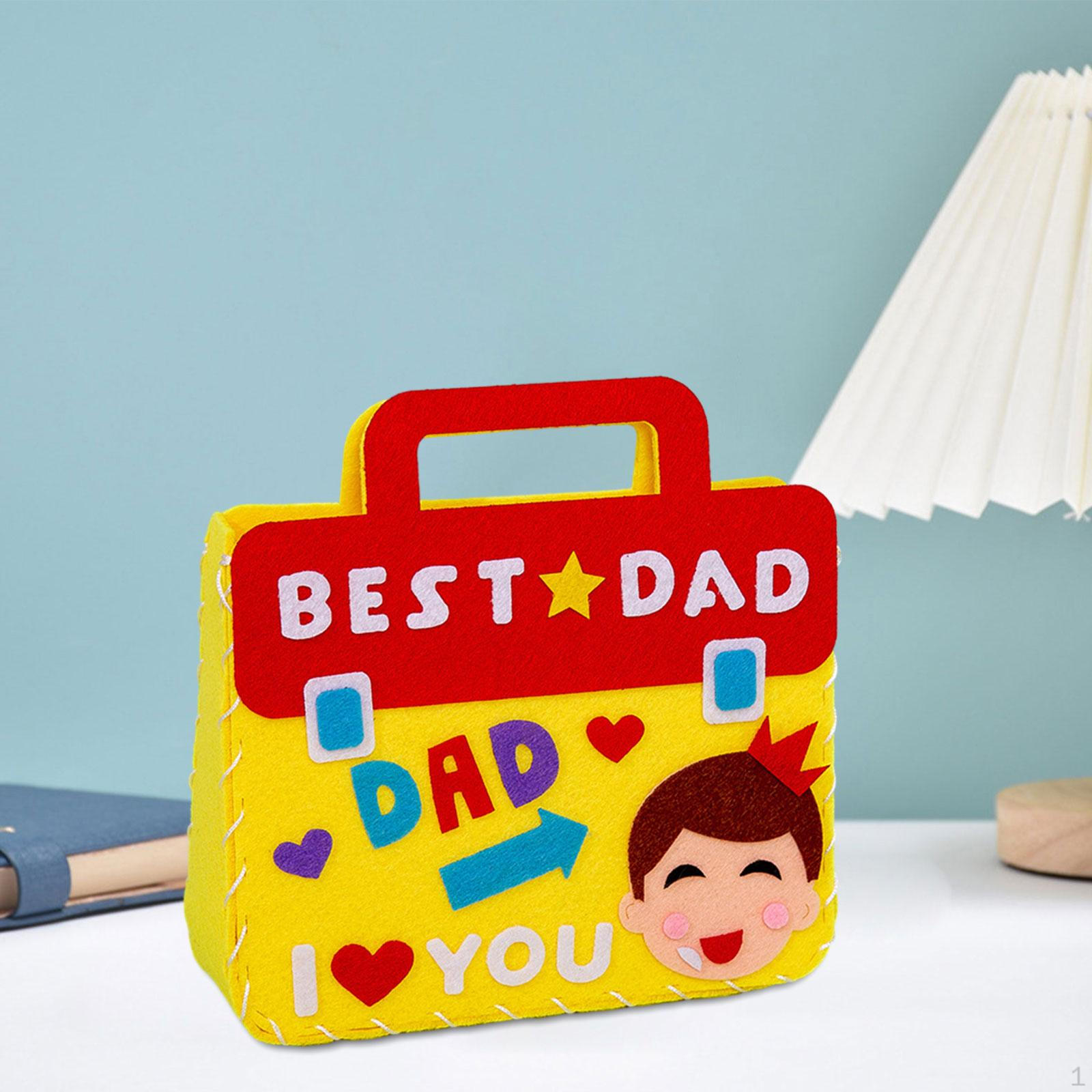 

DIY Non Woven Fabric Handbag Accessories Crafts Supplies Children Kindergarten Educational Toys best dad