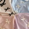 Girls' Bowknot T-shirt - 2026 New Spring Korean Style